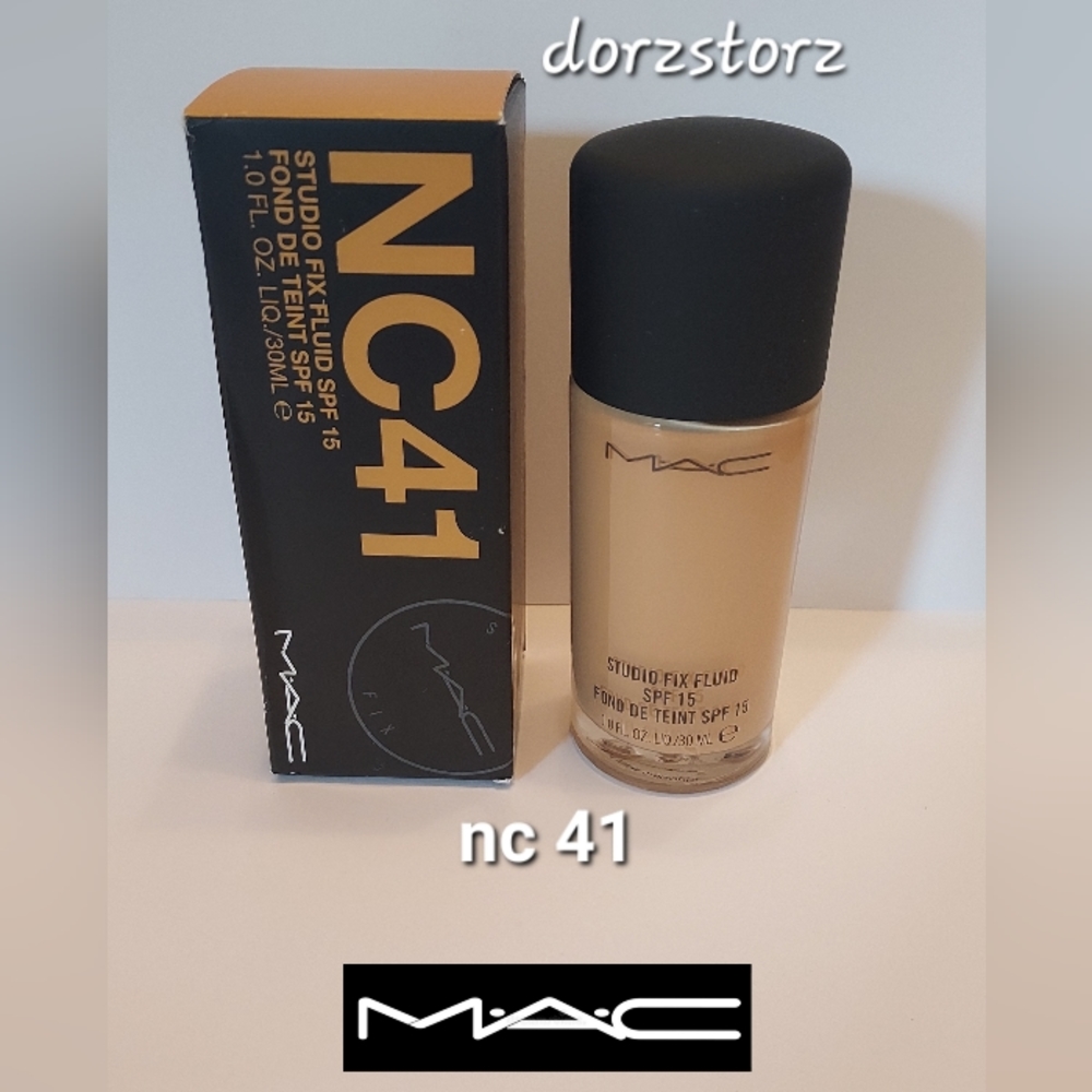 MAC Foundation Studio Fix Fluid Foundation SPF15 *NC41* / 1 fl oz / NIB